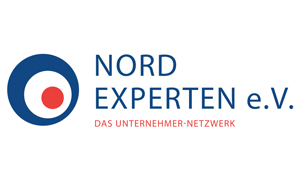 Das Logo des Unternehmernetzwerks NordExperten e.V. im Hamburger Westen und im Kreis Pinneberg
